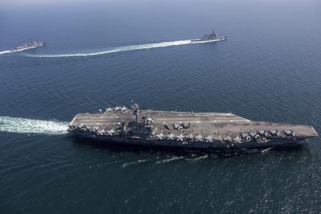 Japan, US hold navy drills off Koreas amid nuke test worry