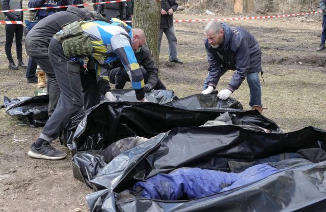 Russia faces global outrage over bodies in Ukraine’s streets.
