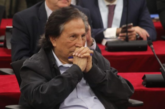 Alejandro Toledo Odebrecht Scandal Alejandro Toledo, former President of Peru, in a courtroom setting during his corruption trial involving Odebrecht bribes.