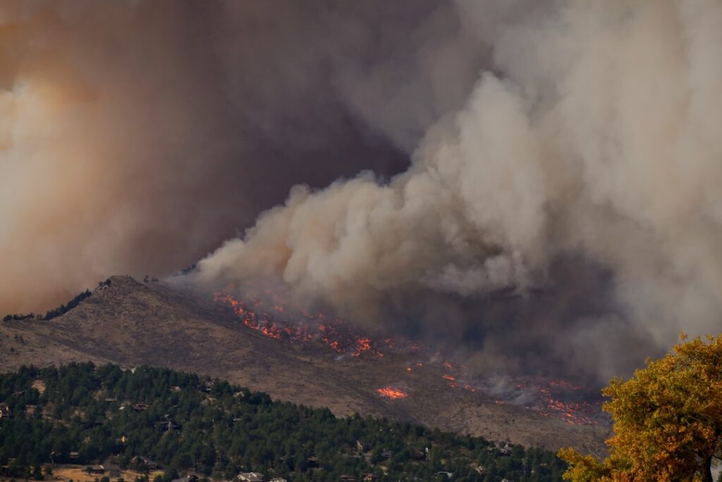Firefighters battling a fast-moving wall of flame across farmland on Queensland's Darling Downs
