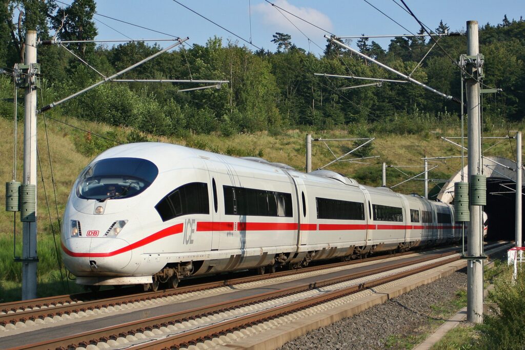 Emergency responders work at the scene of a damaged Intercity Express train after a collision with a truck in Hamburg.