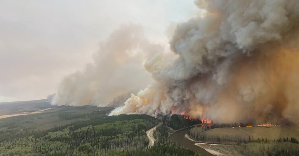 Alberta Wildfires And Sanctions Hit Canadian