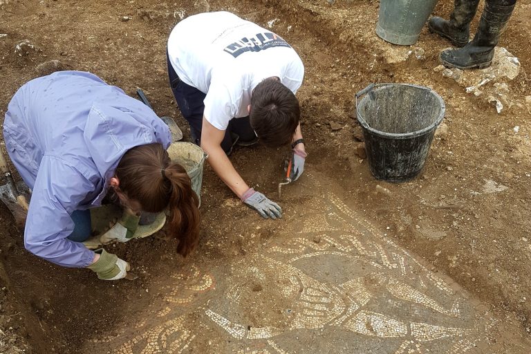 Gym floor in Italian high school reveals intact Roman villa beneath
