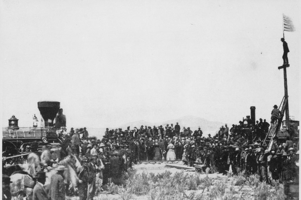 Golden Spike Ceremony Completes First Transcontinental Railroad