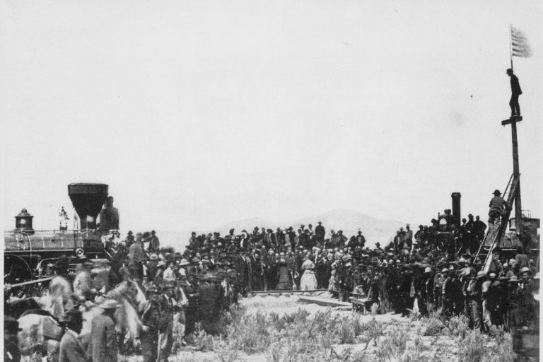 Golden Spike Ceremony Completes First Transcontinental Railroad