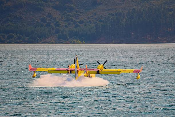 Canadair CL-415 aids cross-border wildfire suppression