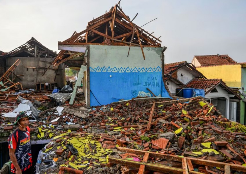 Tornado Strikes West Java Leaving Dozens