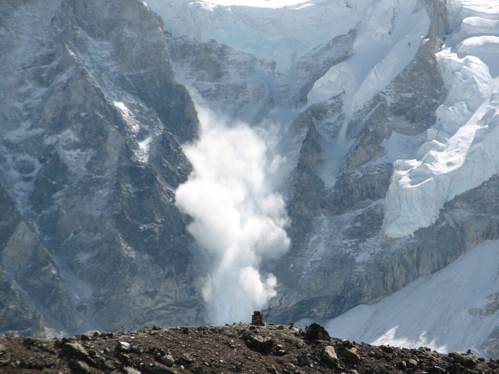 Emergency crews search snow-covered slope after avalanche sweeps through Trasquera, northern Italy.