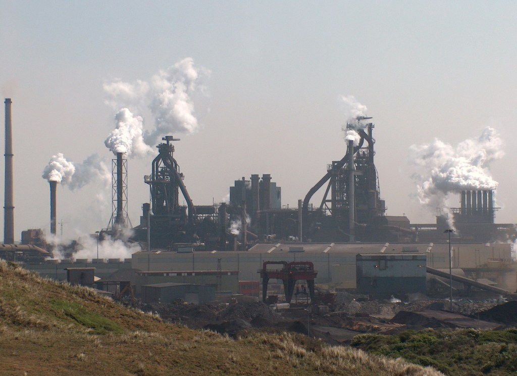 Smoke and debris rise from a steel factory in Baotou, Inner Mongolia, after a devastating explosion on January 18, 2026.
