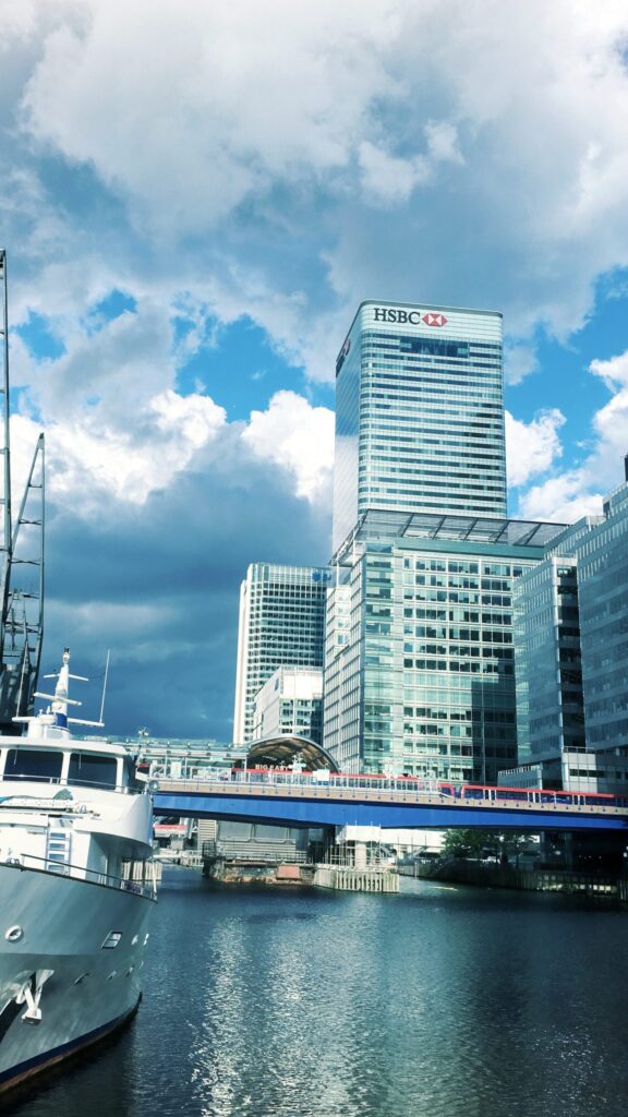 HSBC Group global headquarters at 8 Canada Square, Canary Wharf, London