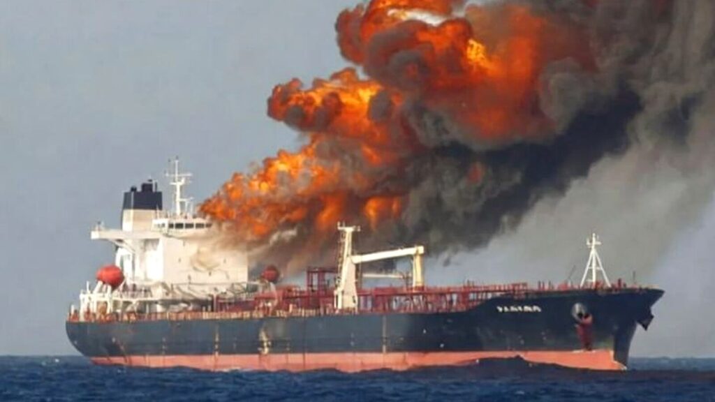Oil Tankers Attacked Strait Hormuz Raising