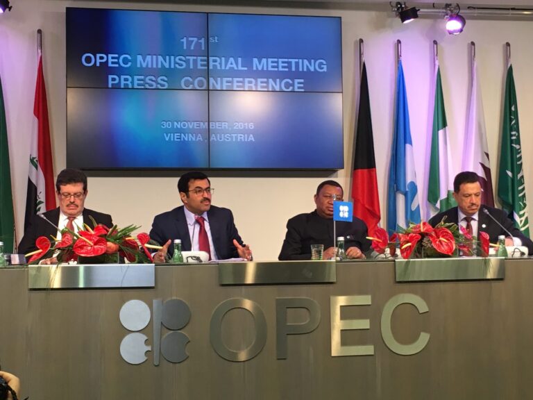 Oil prices ease on symbolic OPEC+ output cut