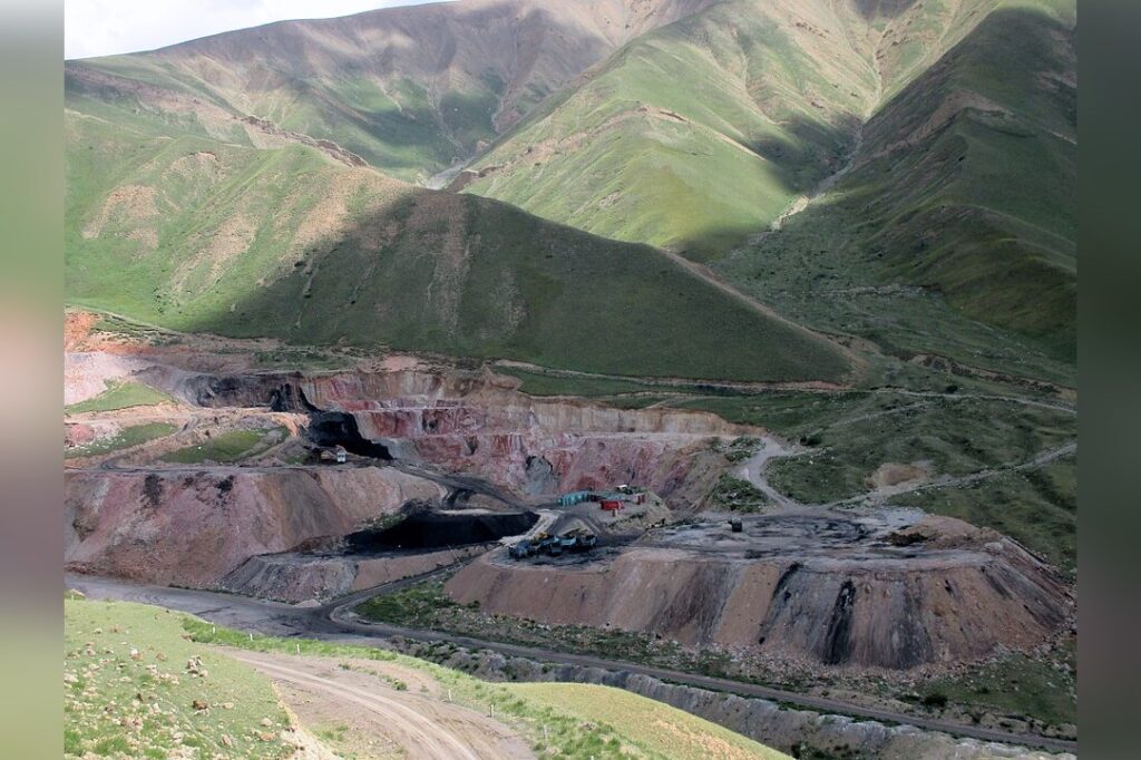 Open Pit Mine In Kyrgyzstan