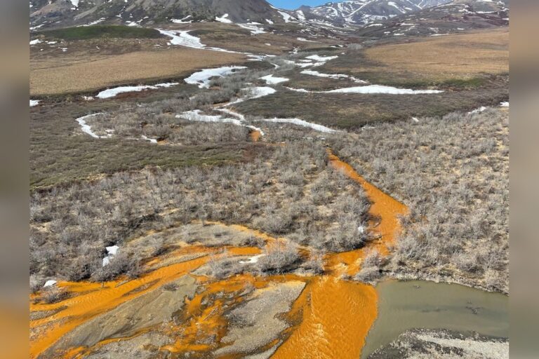 Arctic Rivers Turn Orange as Thawing Permafrost Raises Acidity