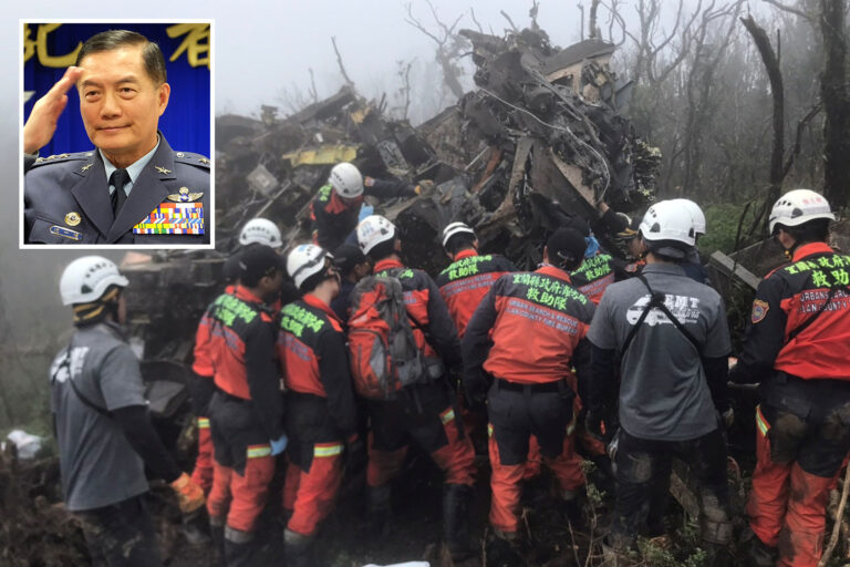 Taiwan’s Top Military Official Missing After Helicopter Emergency Landing