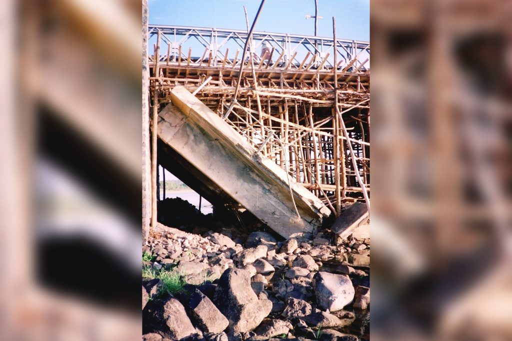 Collapsed Bridge Section